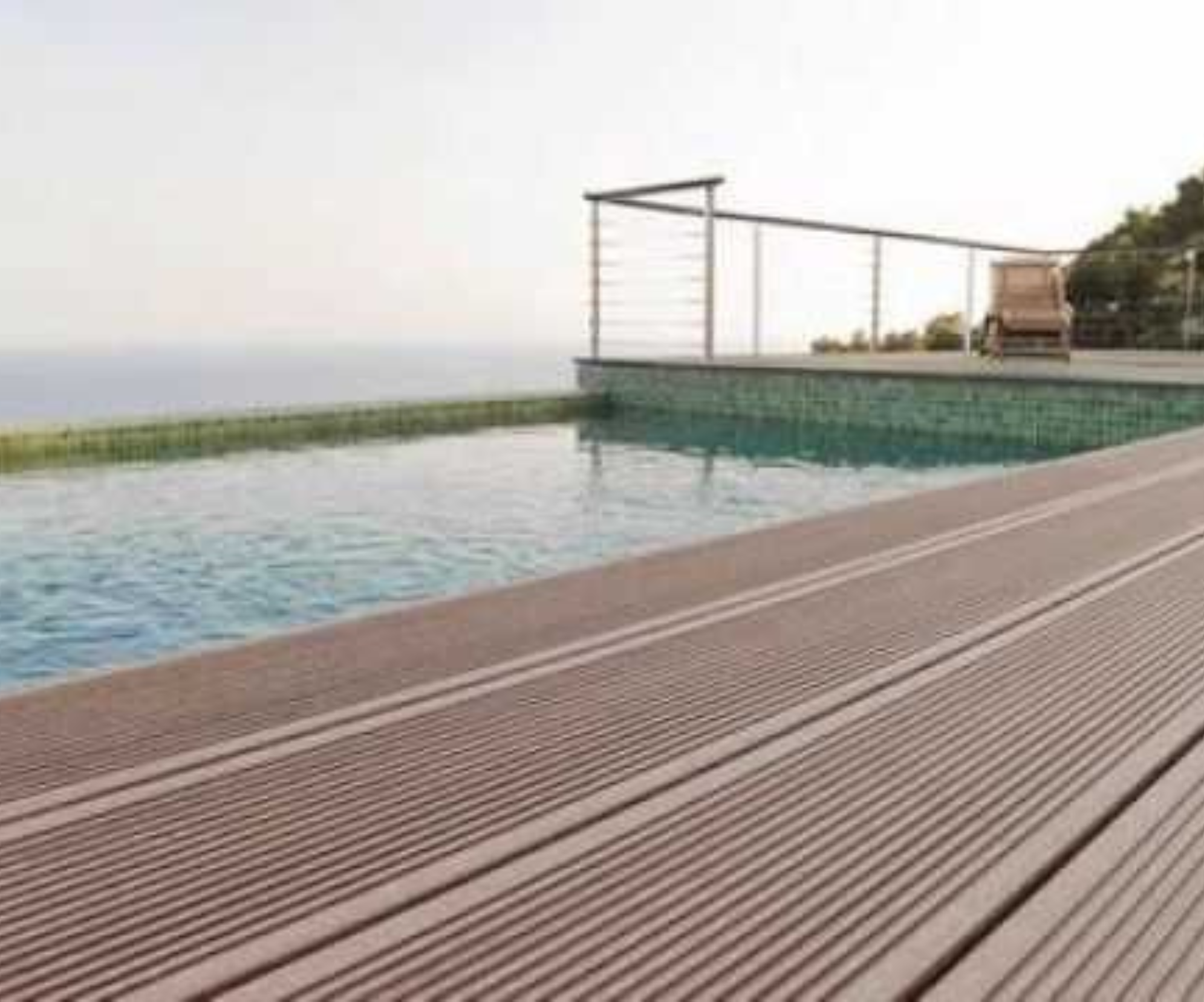 Modern WPC Deck Poolside